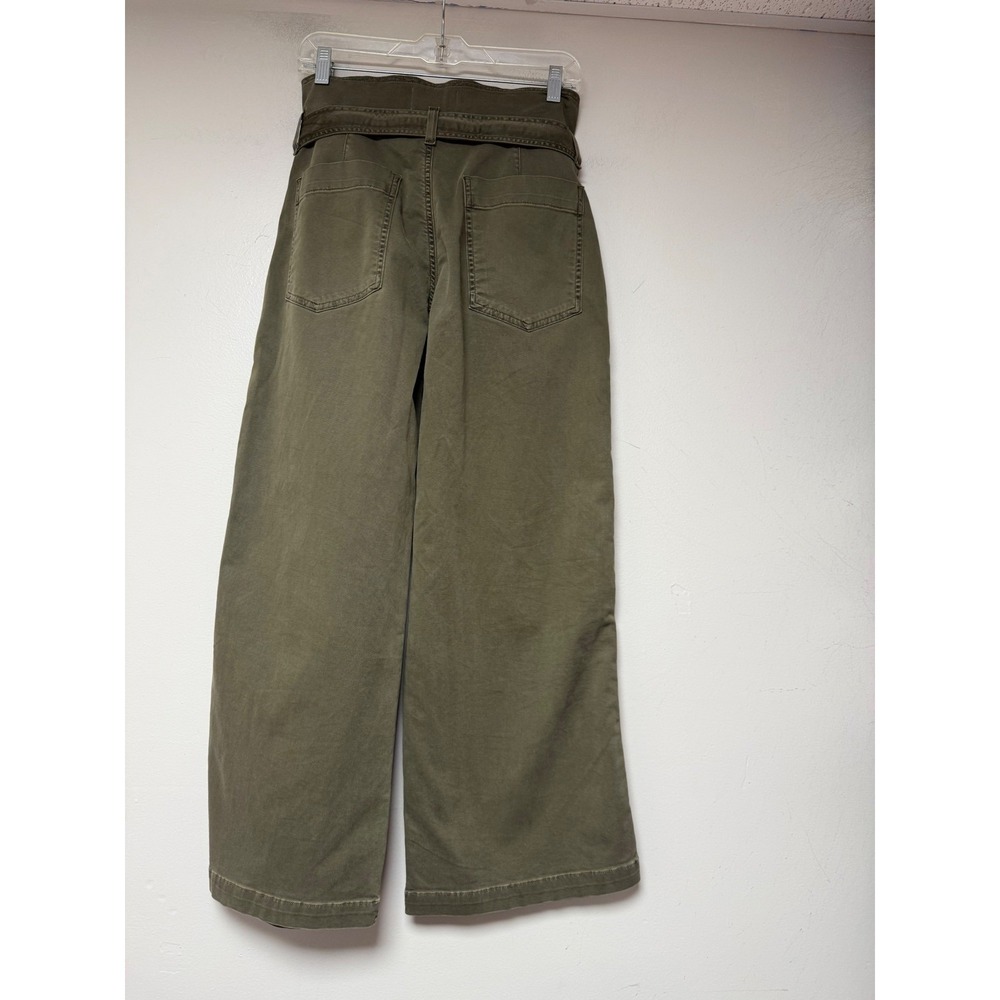 Citizens of Humanity Wide Leg Pants Women 26 Olive Green Excellent Tie Waist - Picture 8 of 9